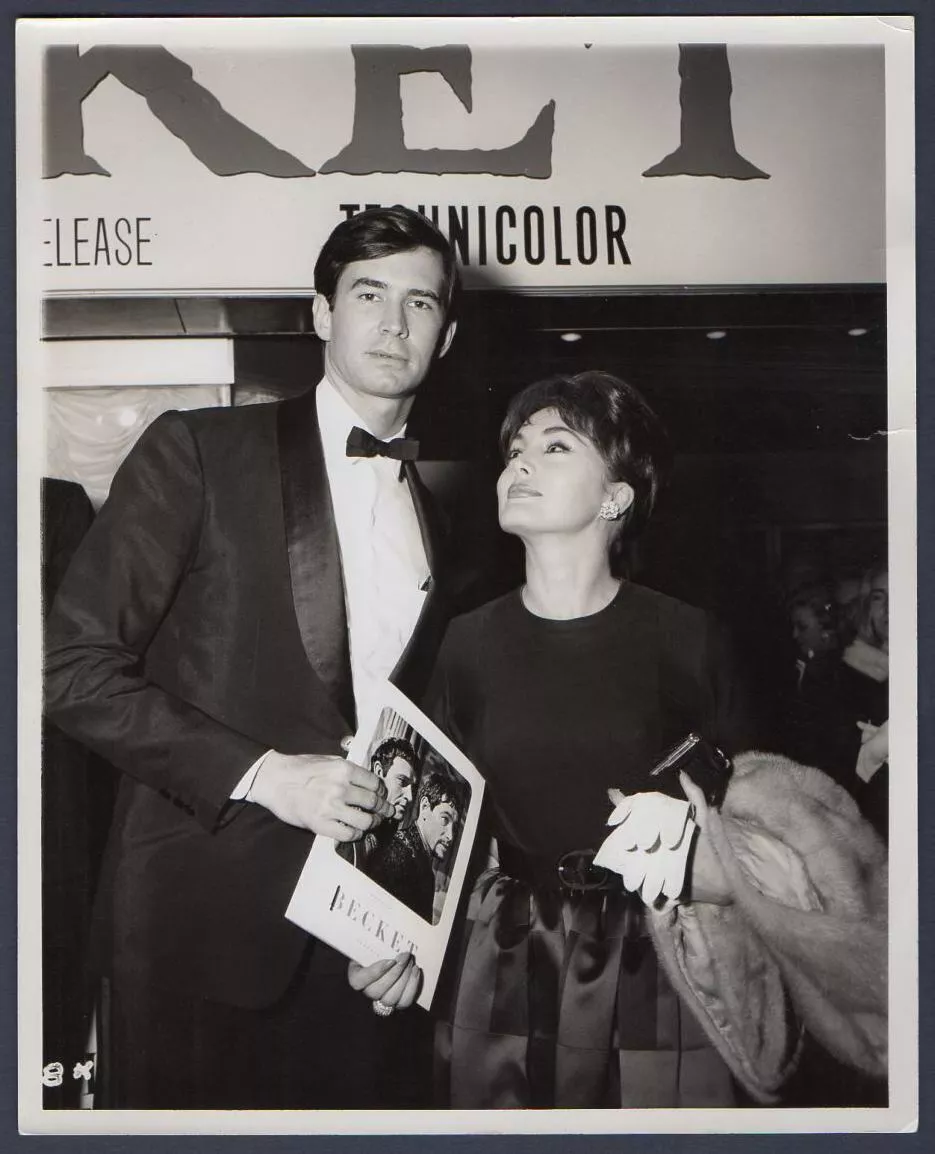 Anthony Perkins & Charlene Holt at film