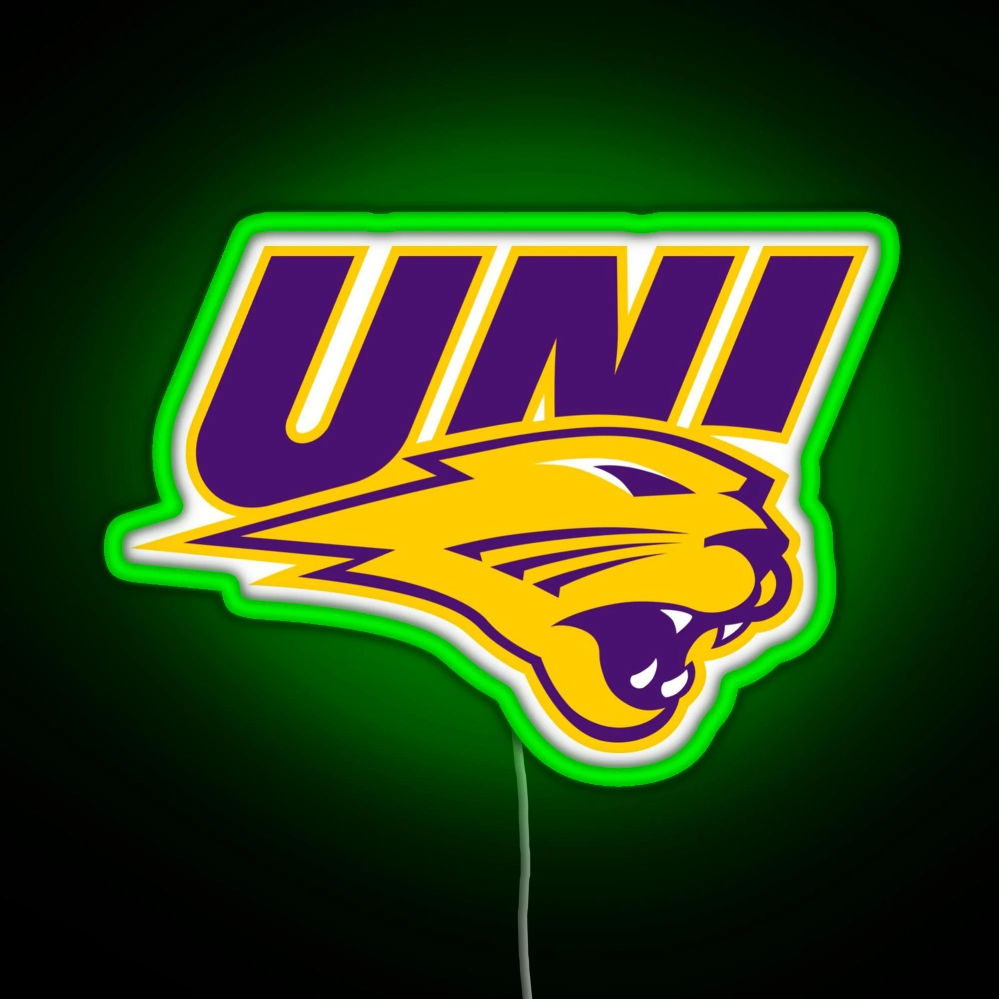 Northern Iowa Panthers RGB neon sign