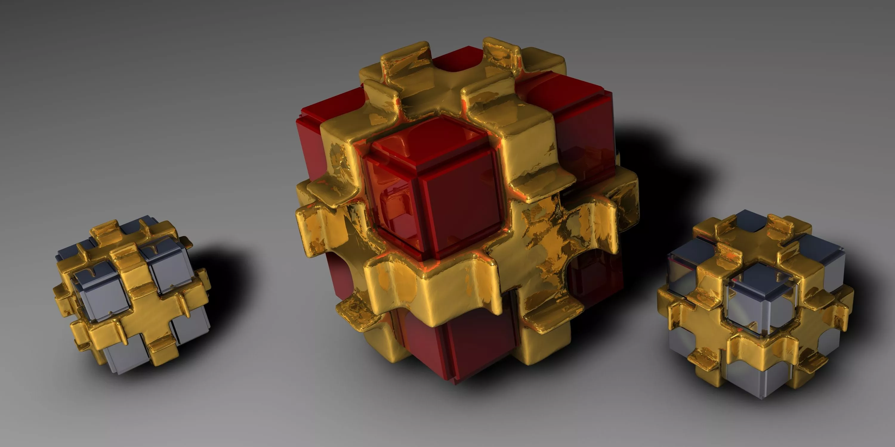 wallpaper 3000x1500 cubes, form