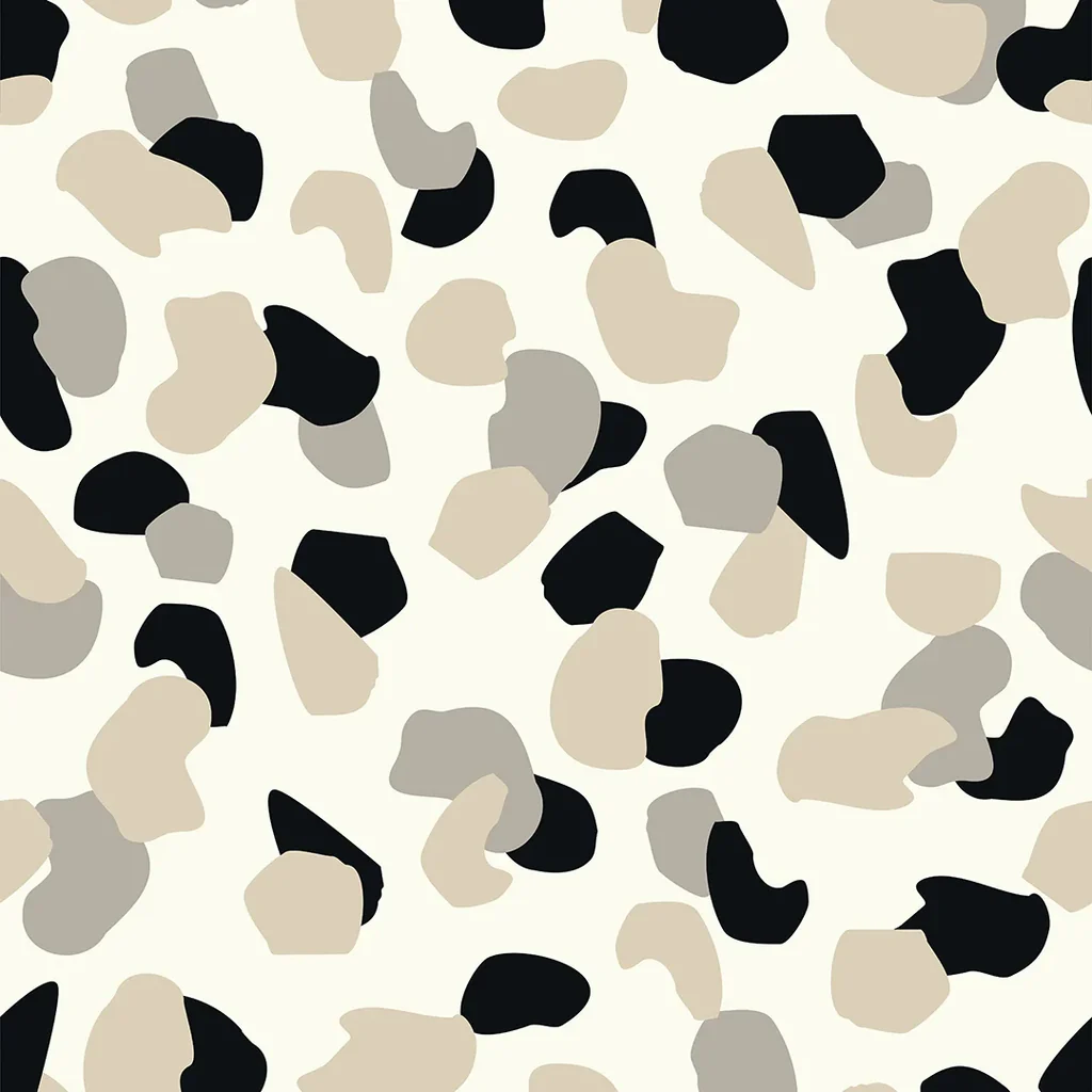 Abstract Spot Wallpaper in Neutrals