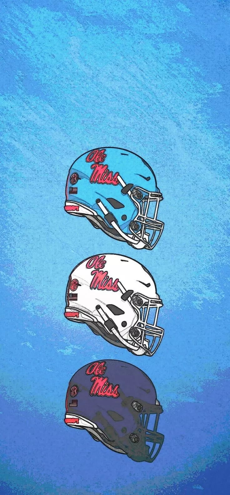 Ole miss Helmets