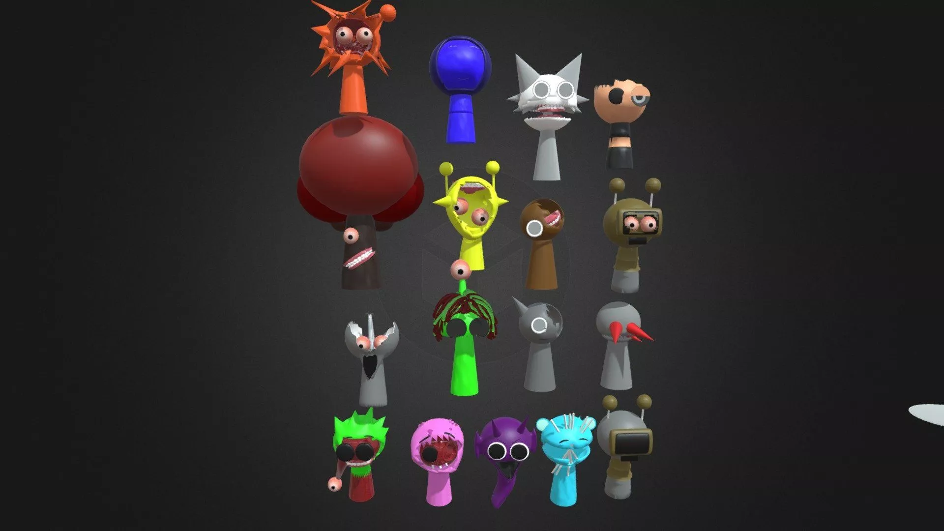 Sprunki phase 3 model by yd 3D art