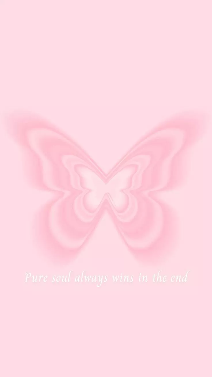 Pink Butterfly Aura Aesthetic Wallpaper