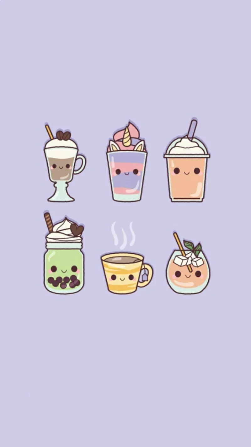 Kawaii, boba, cute, drinks, HD phone wallpaper