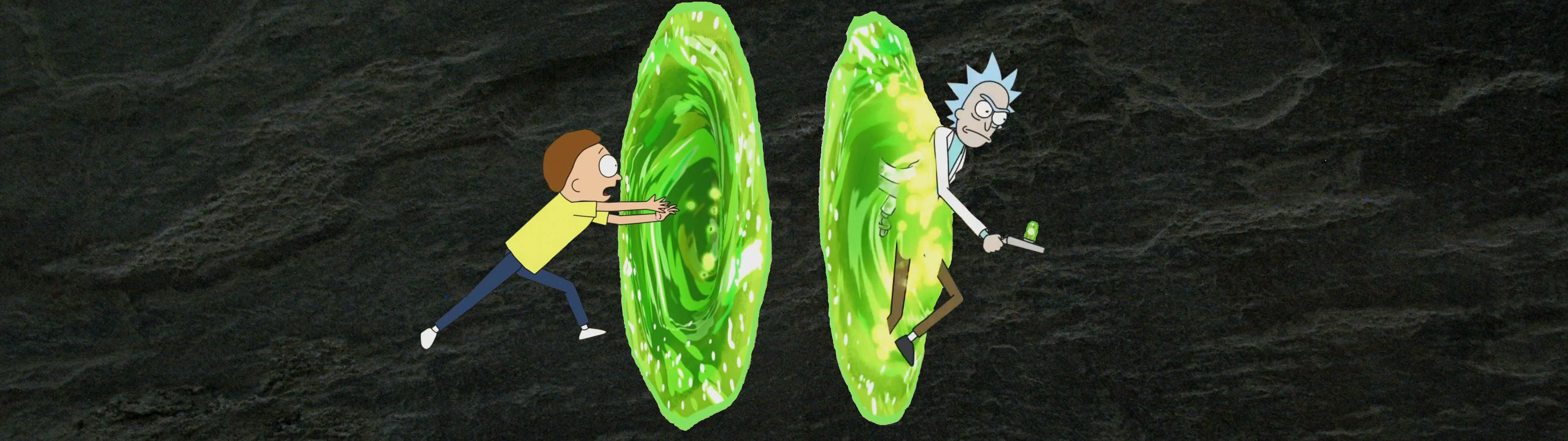 Morty Cool Dual Monitor Wallpaper