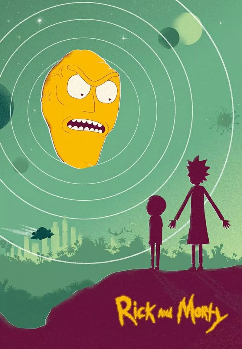 Rick and Morty, adult swim, art, funny