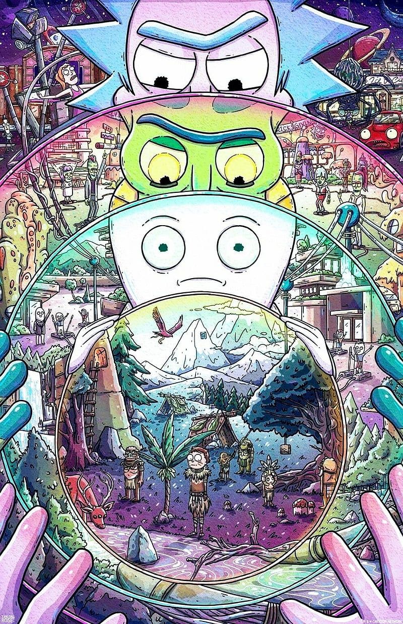 Rick y Morty, serie, animada, HD phone