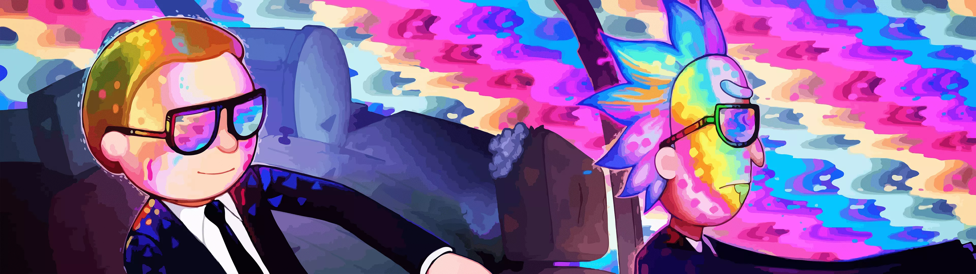 Rick And Morty 3840x1080 Wallpaper