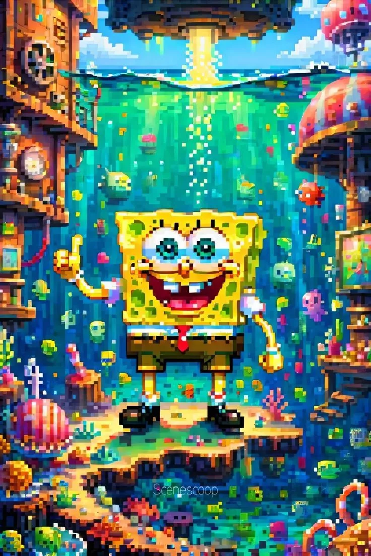 SpongeBob SquarePants Pixel Art