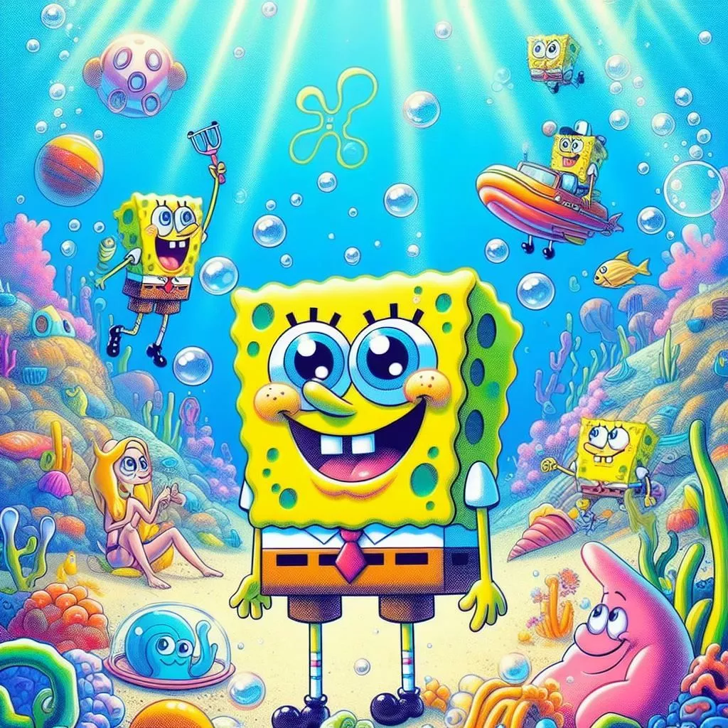 Spongebob Wallpaper 4k Foto Full