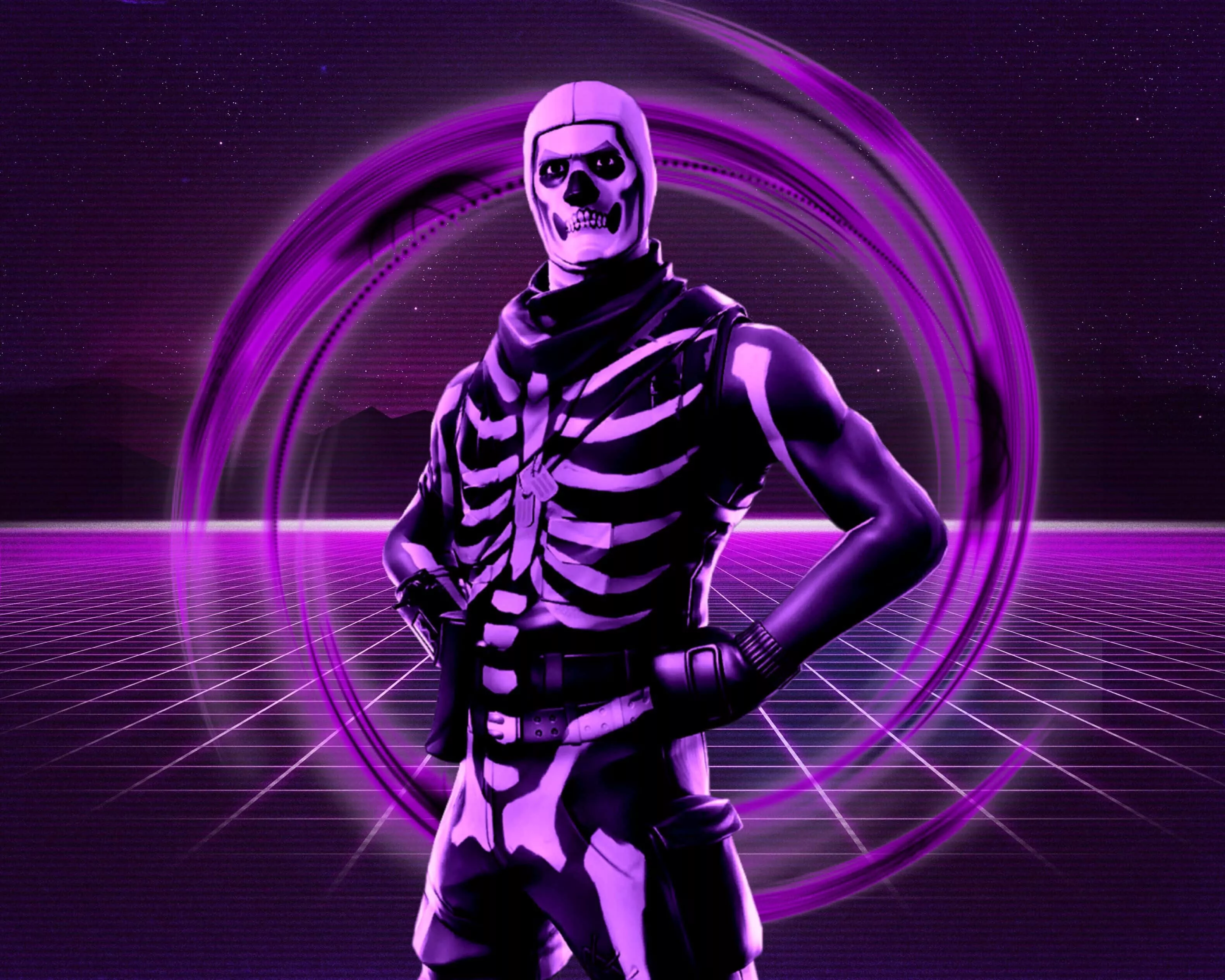 Purple Skull Trooper' Wallpaper