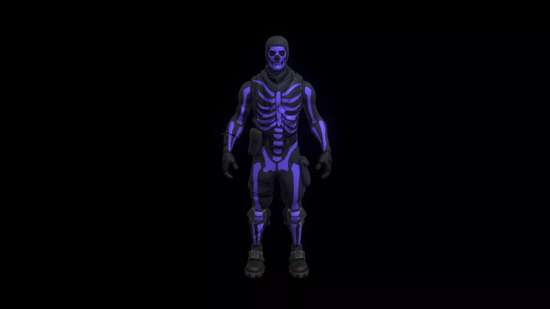 Purple Skull Trooper Free 3D