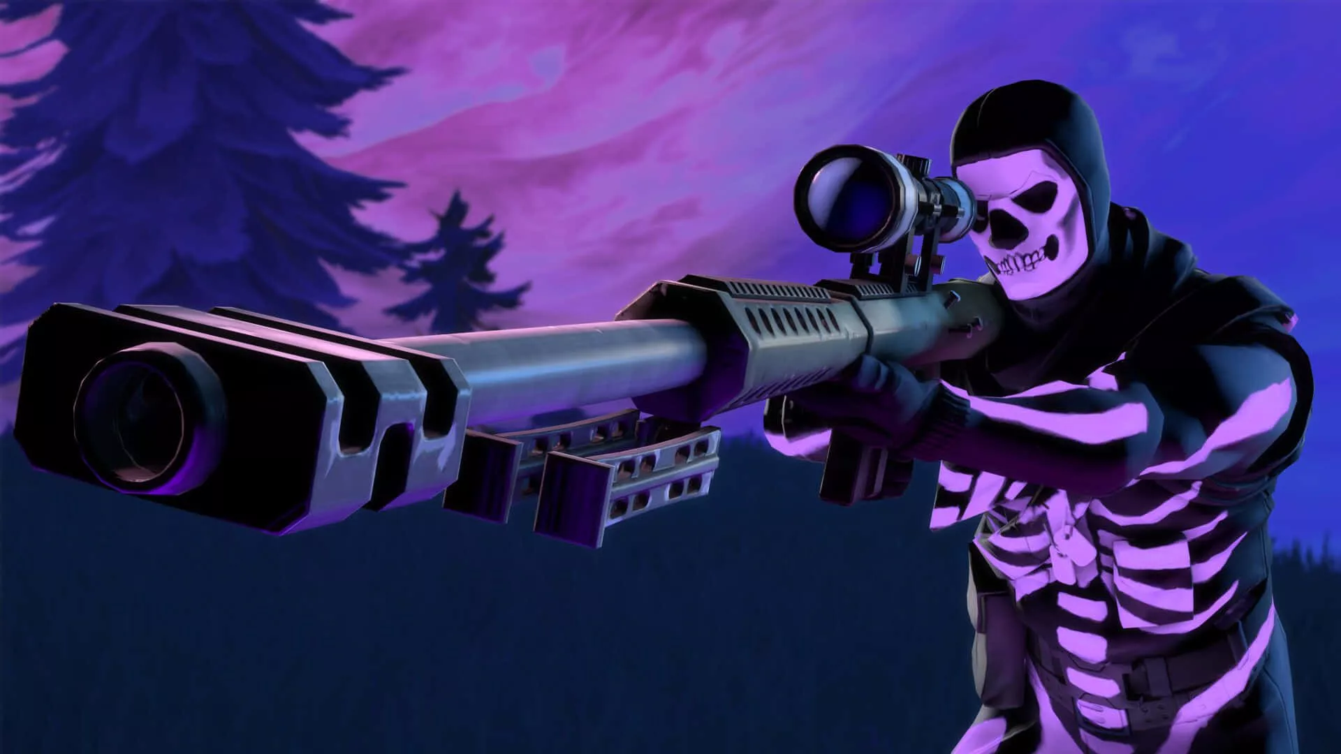 Purple Skull Trooper! Wallpaper
