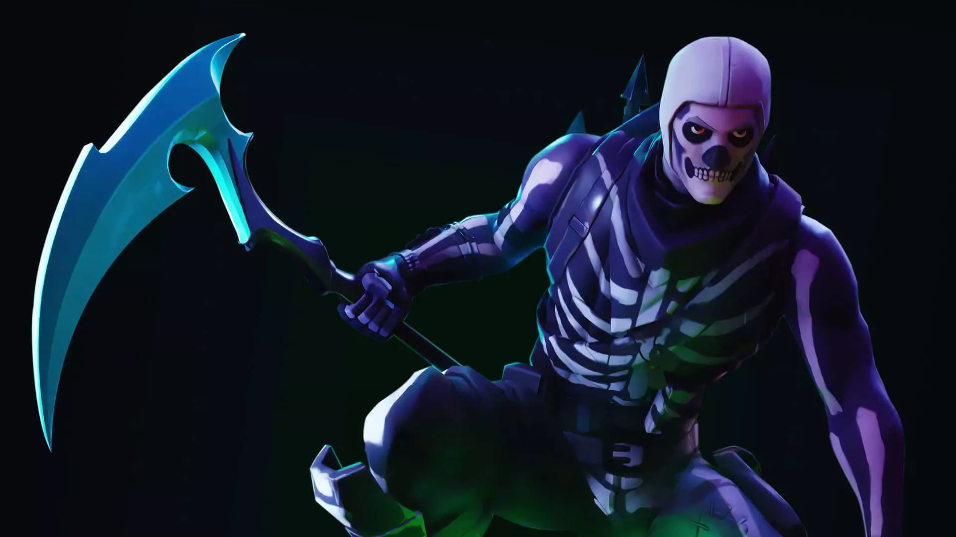 Purple Skull Trooper Wallpaper