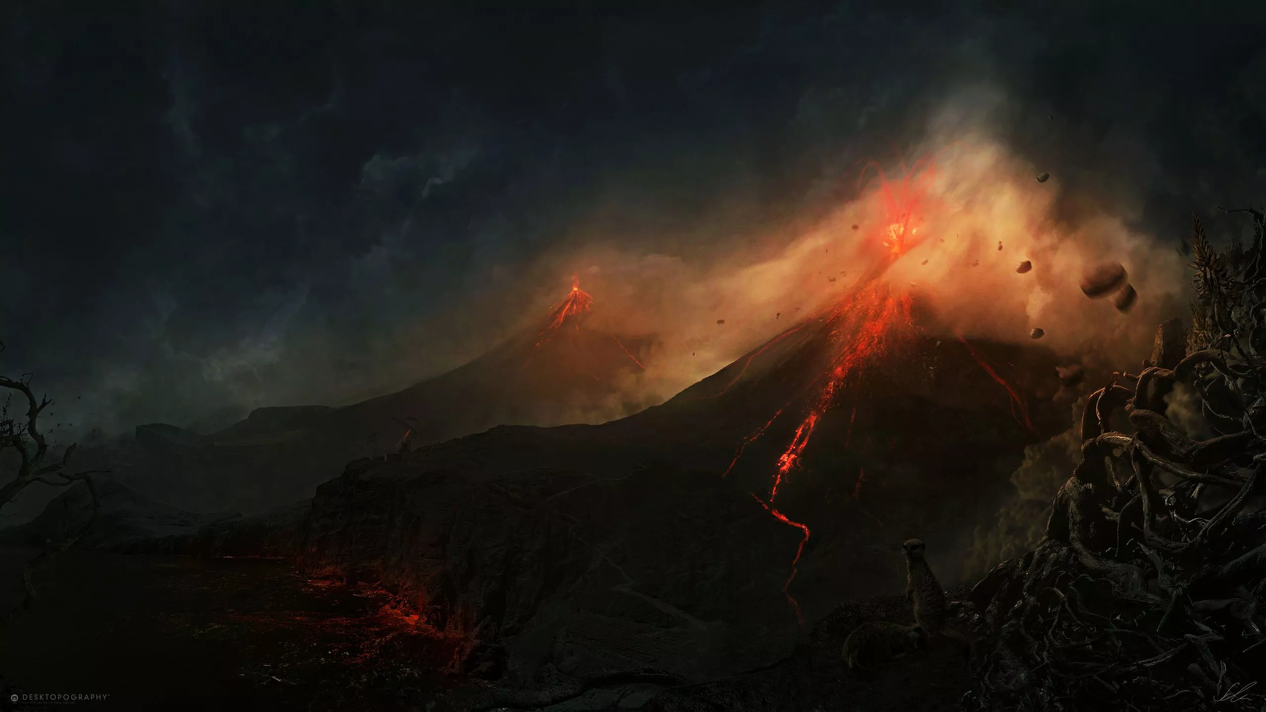 Download Lava Volcano Artistic Fantasy