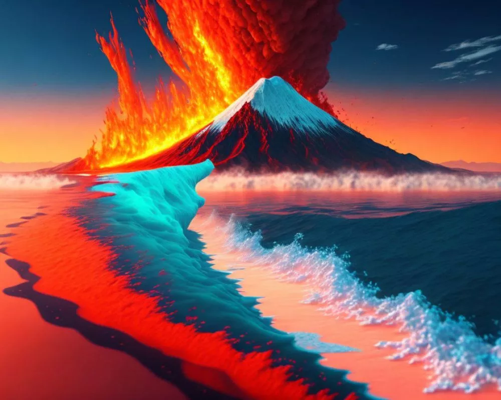 waves on the shoreline