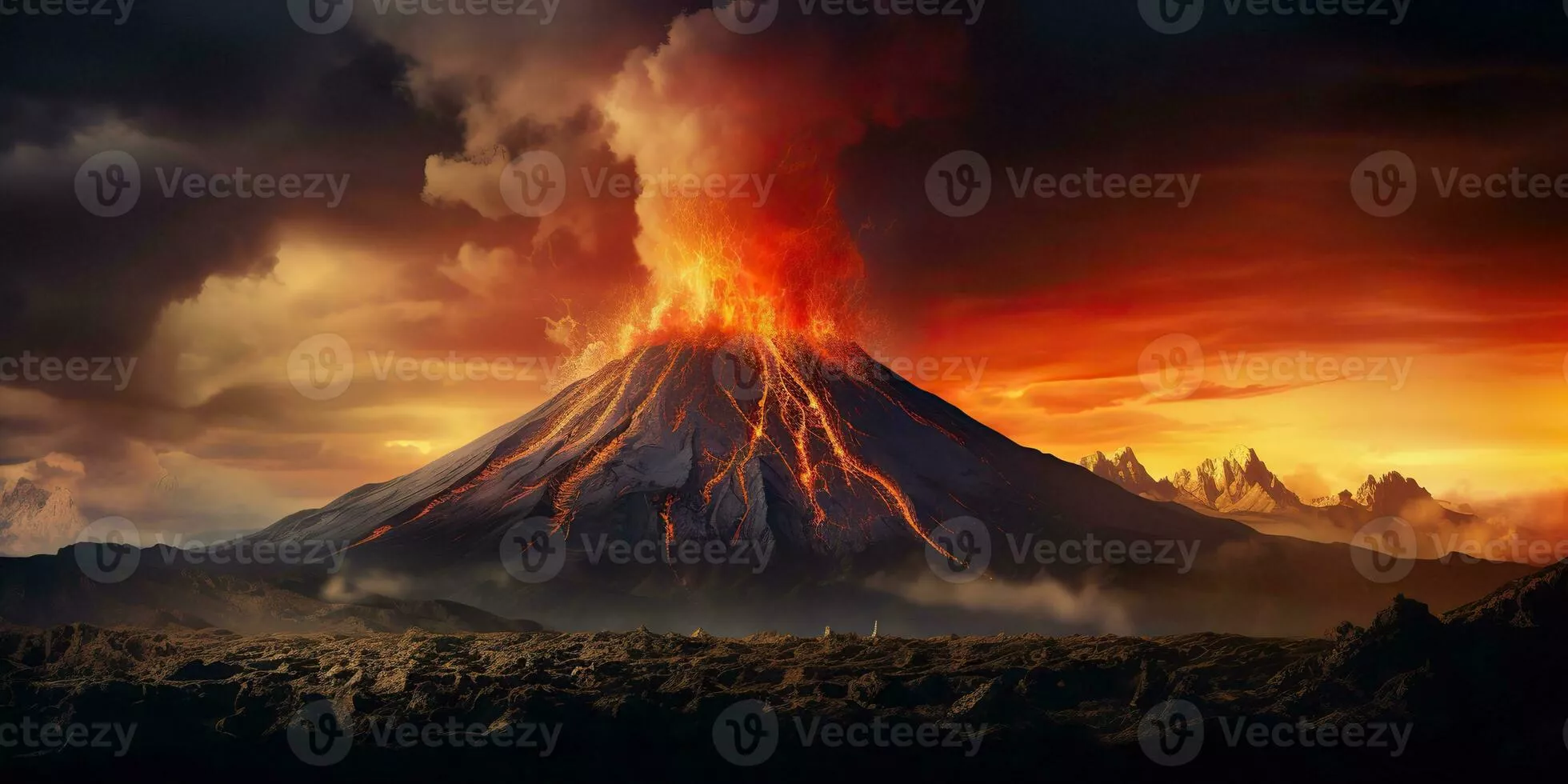 Volcano Background Image