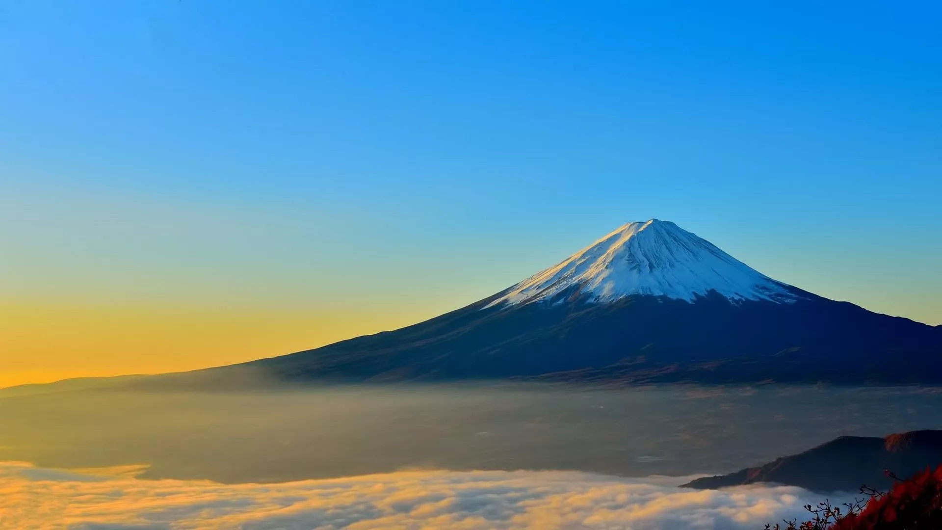 Wallpaper Japan, Mount Fuji, sky