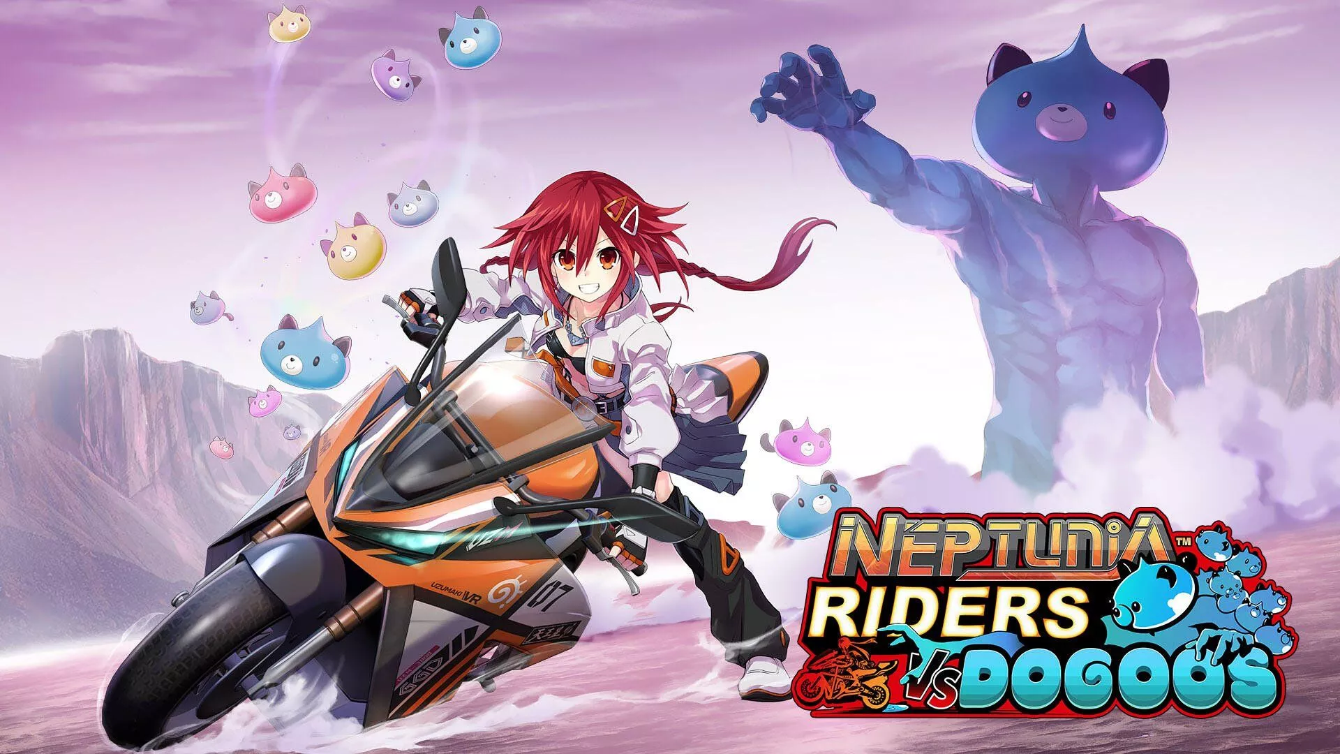Neptunia Riders VS Dogoos: HD Wallpaper