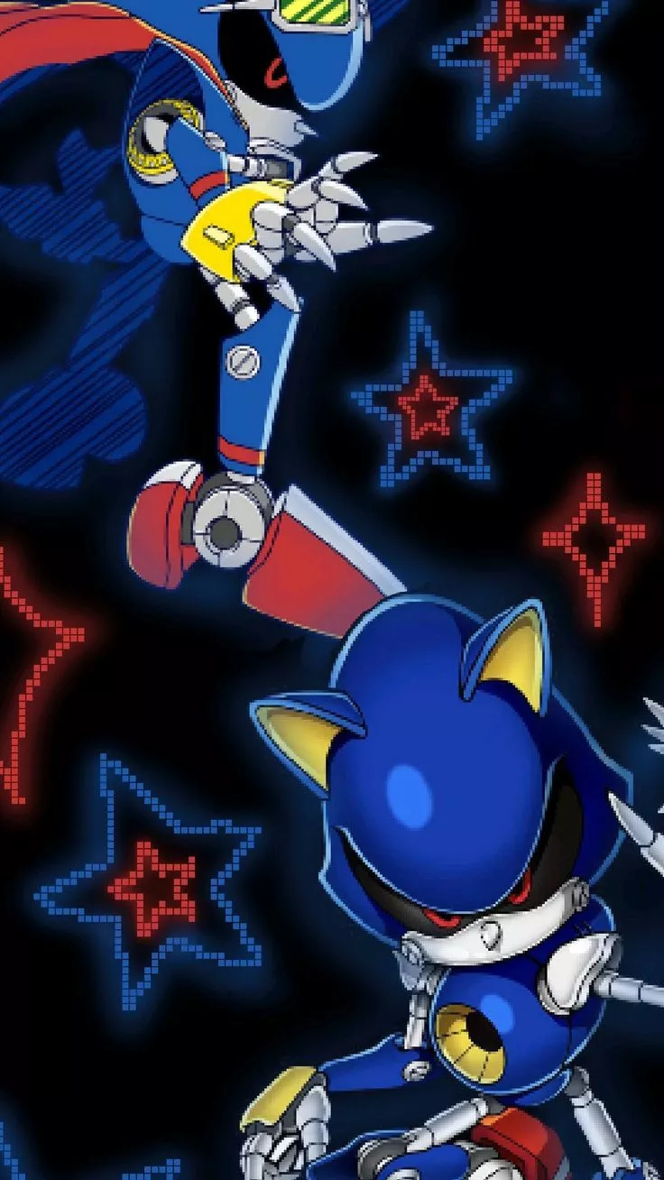 Pixel Metal Sonic wallpaper