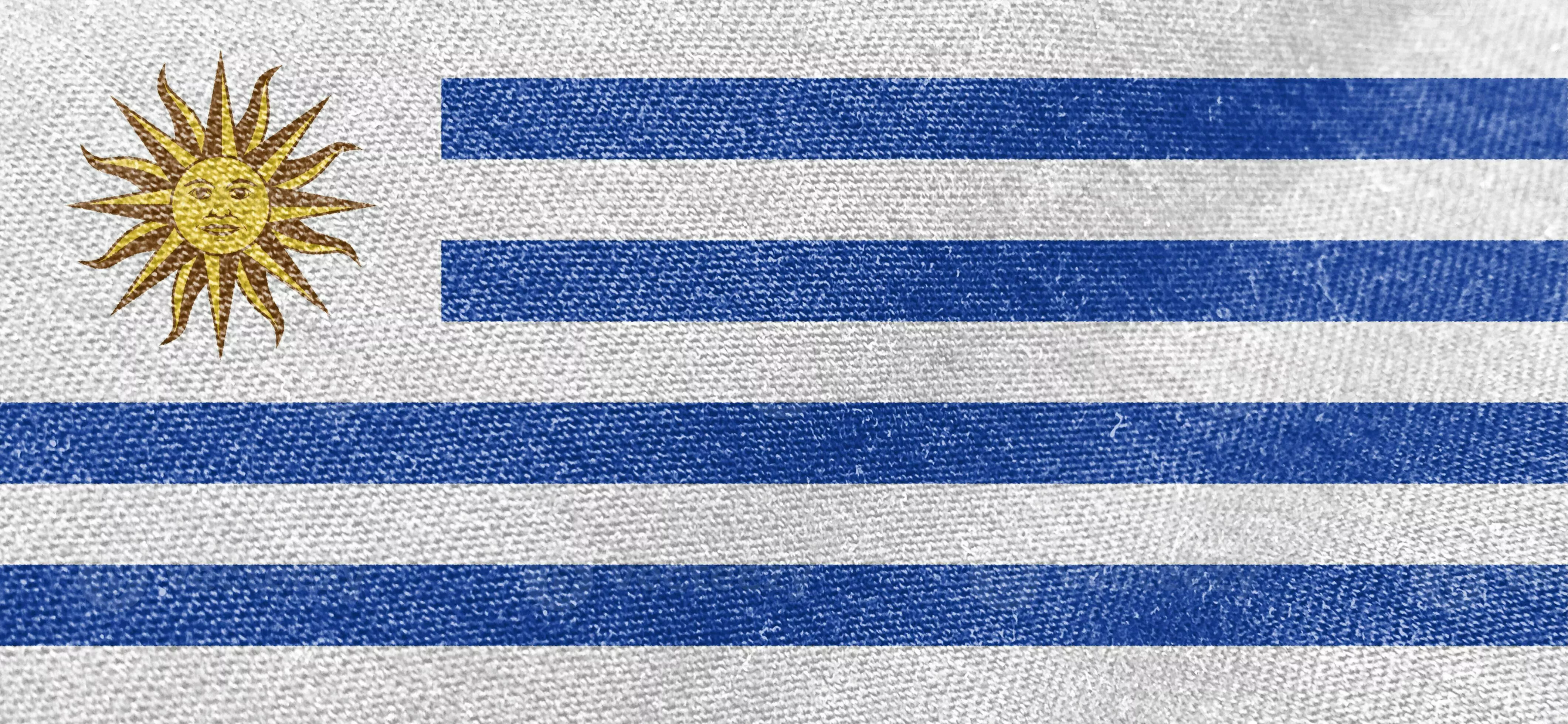 Uruguay fabric flag cotton material