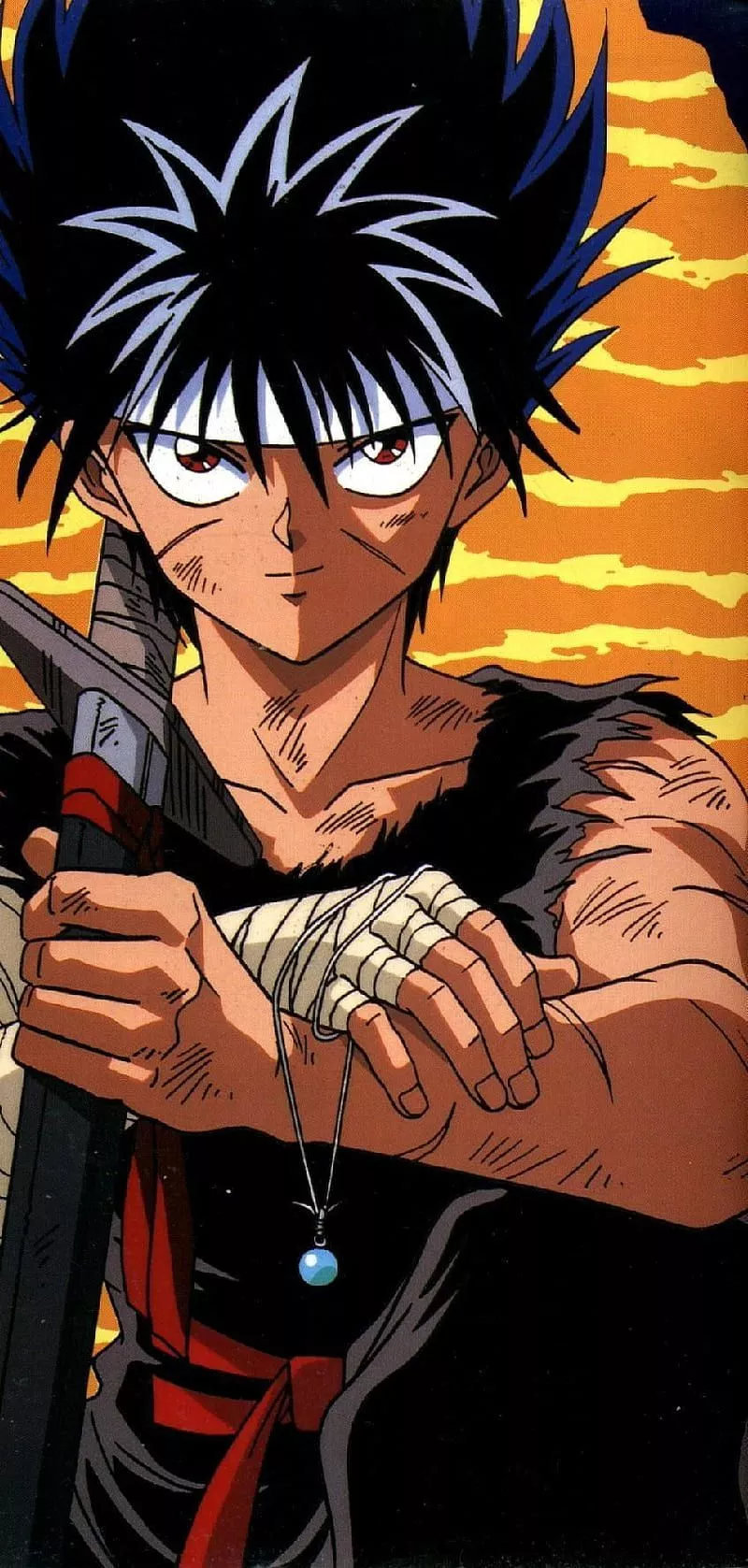Hiei yuyu hakusho, art, anime, HD phone
