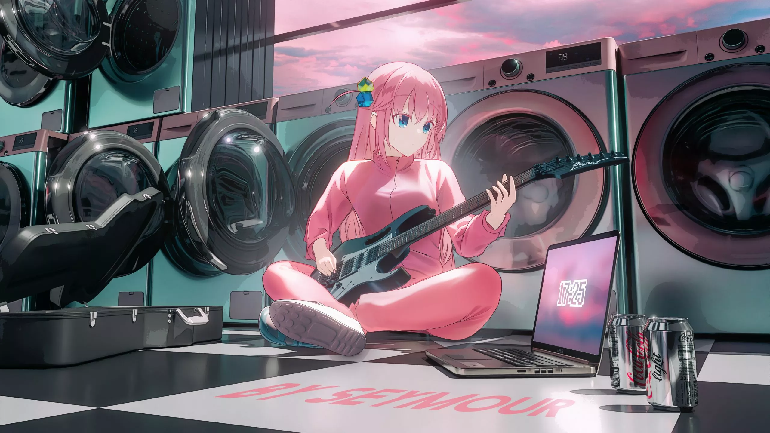 Hitori Gotou. Desktop wallpaper. 2560x1440