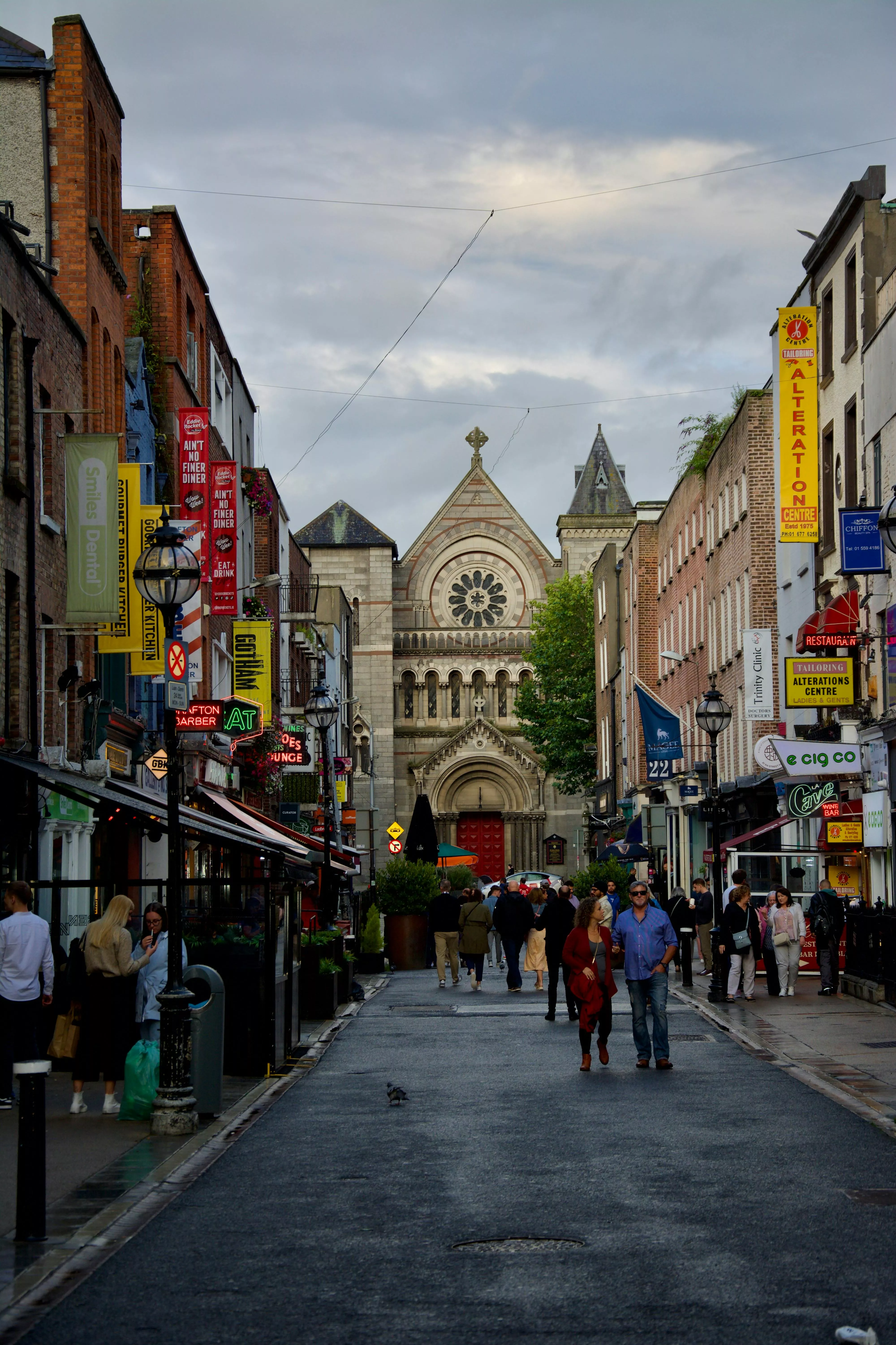 People on Grafton Street in Dublin