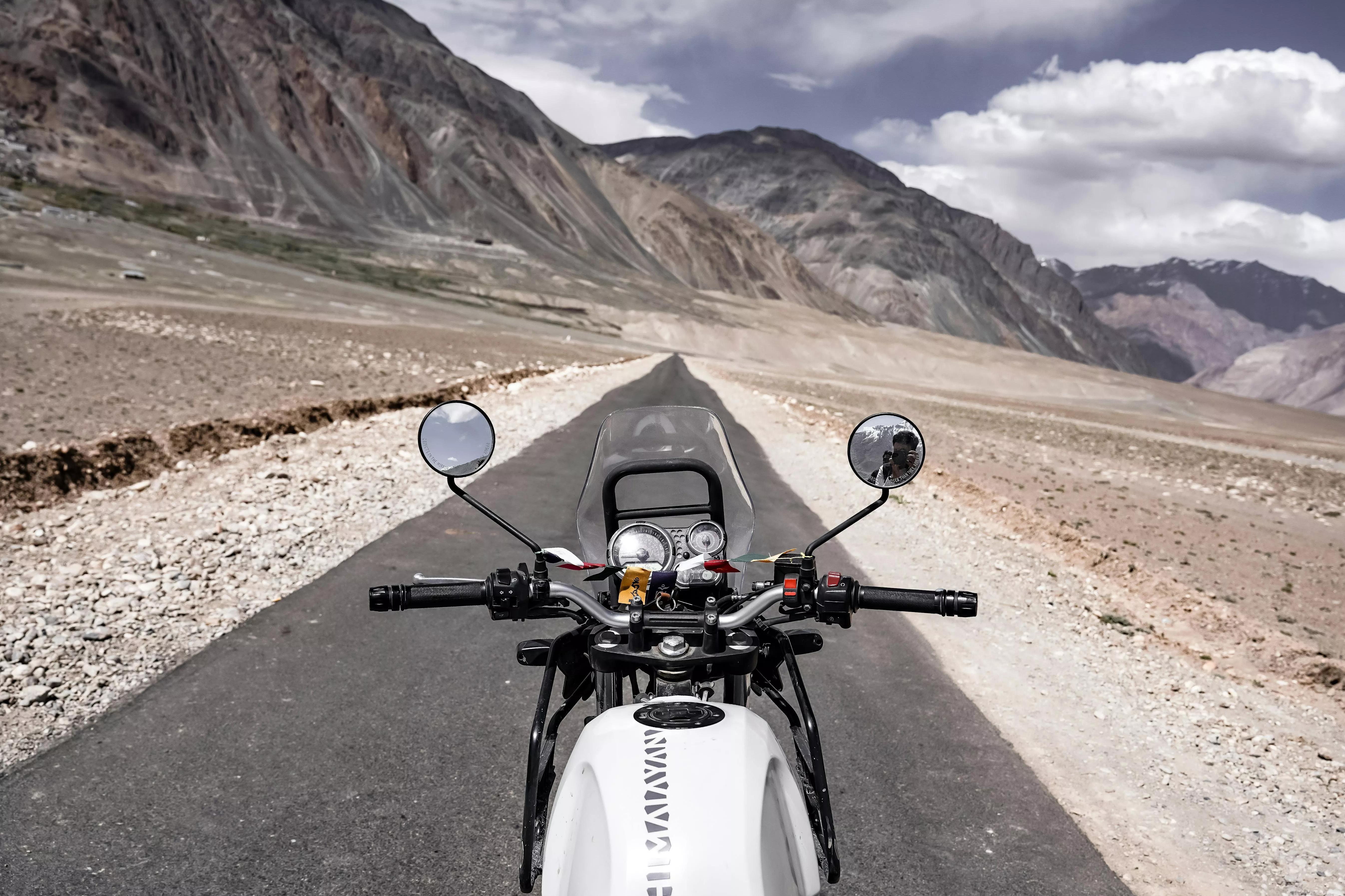 A Motorcycle on a Road · Free