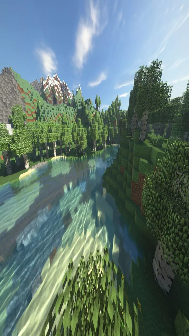 HD minecraft shaders wallpaper