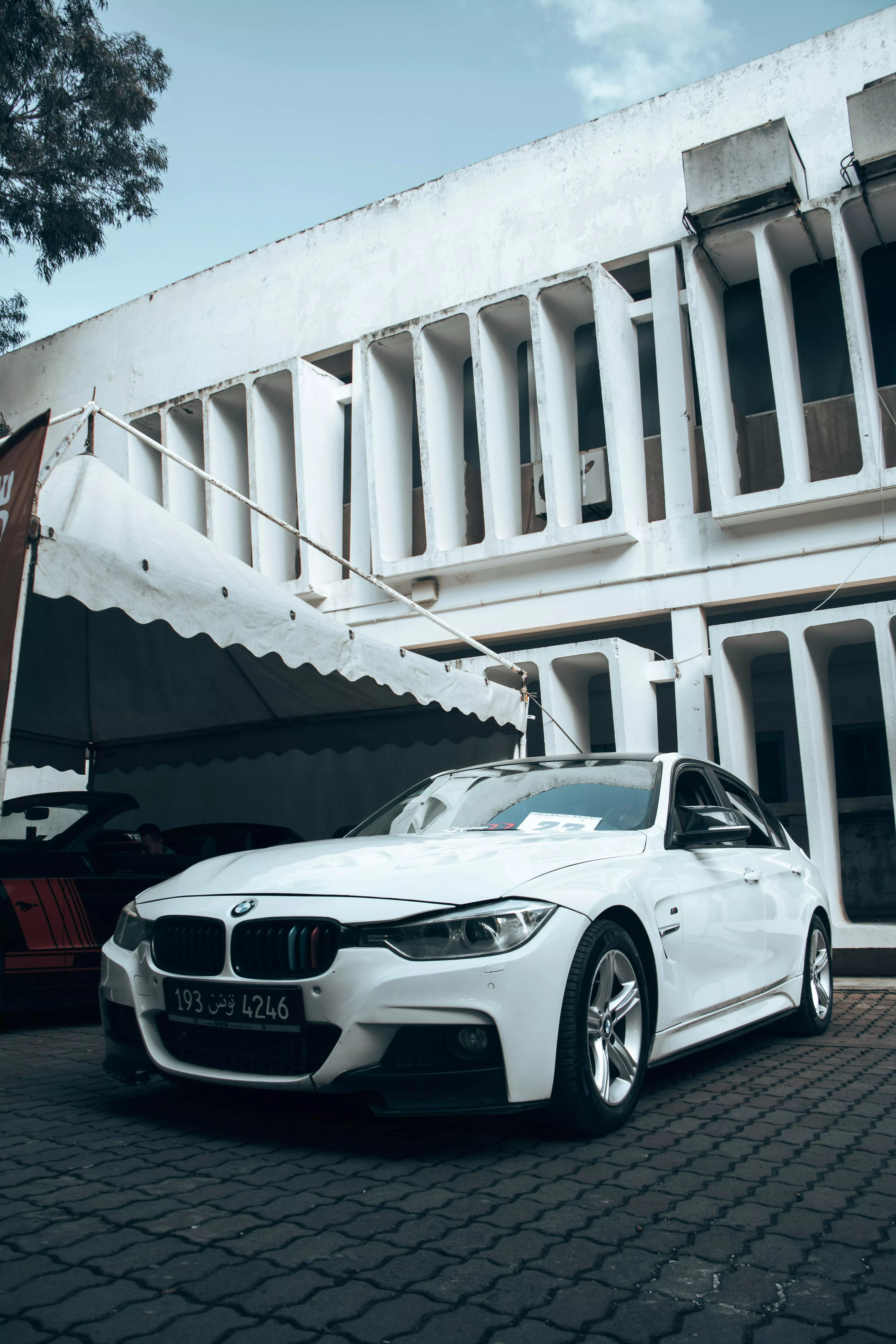 Parked White BMW · Free