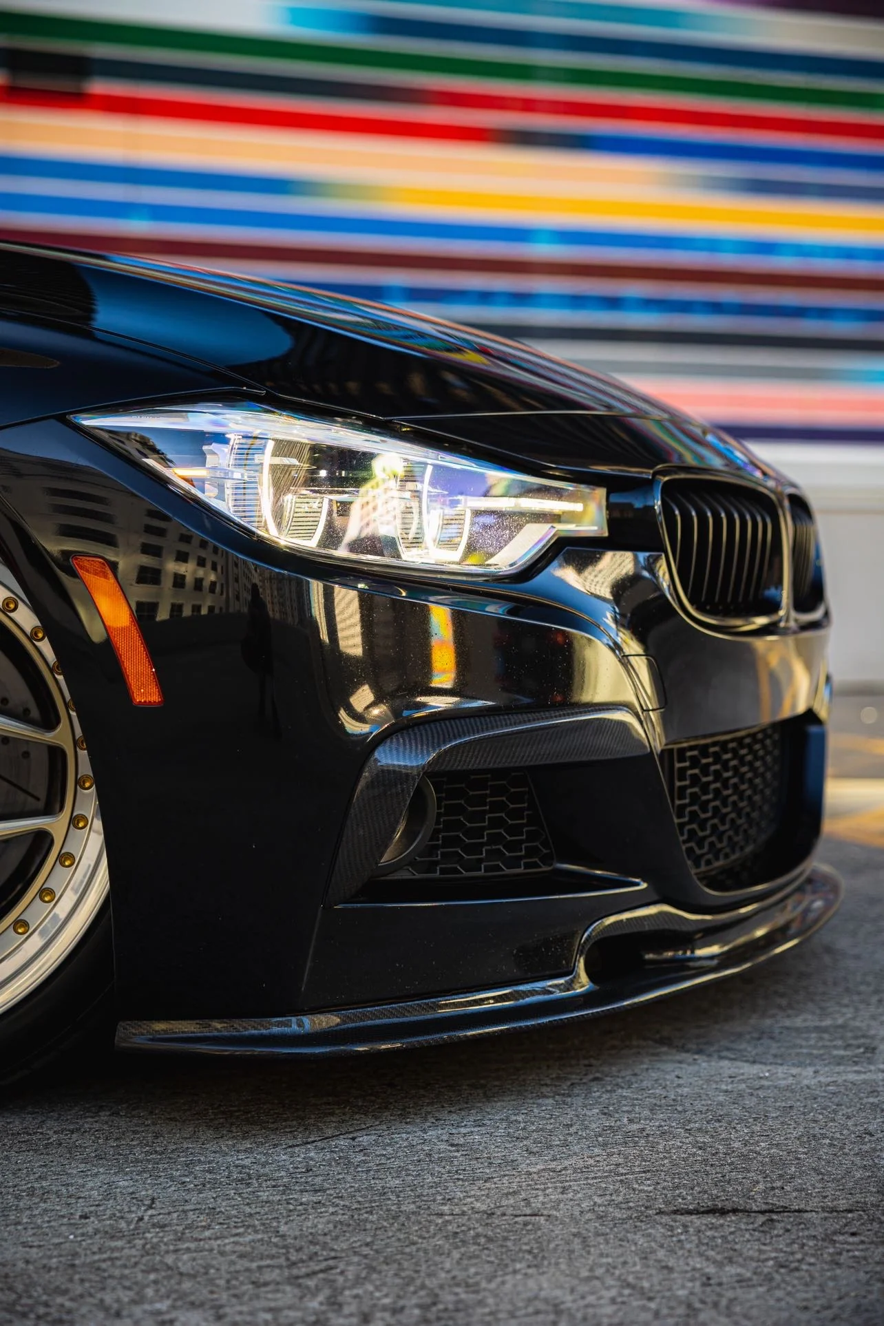 F30 F31 V2 Style Carbon Fiber Lip