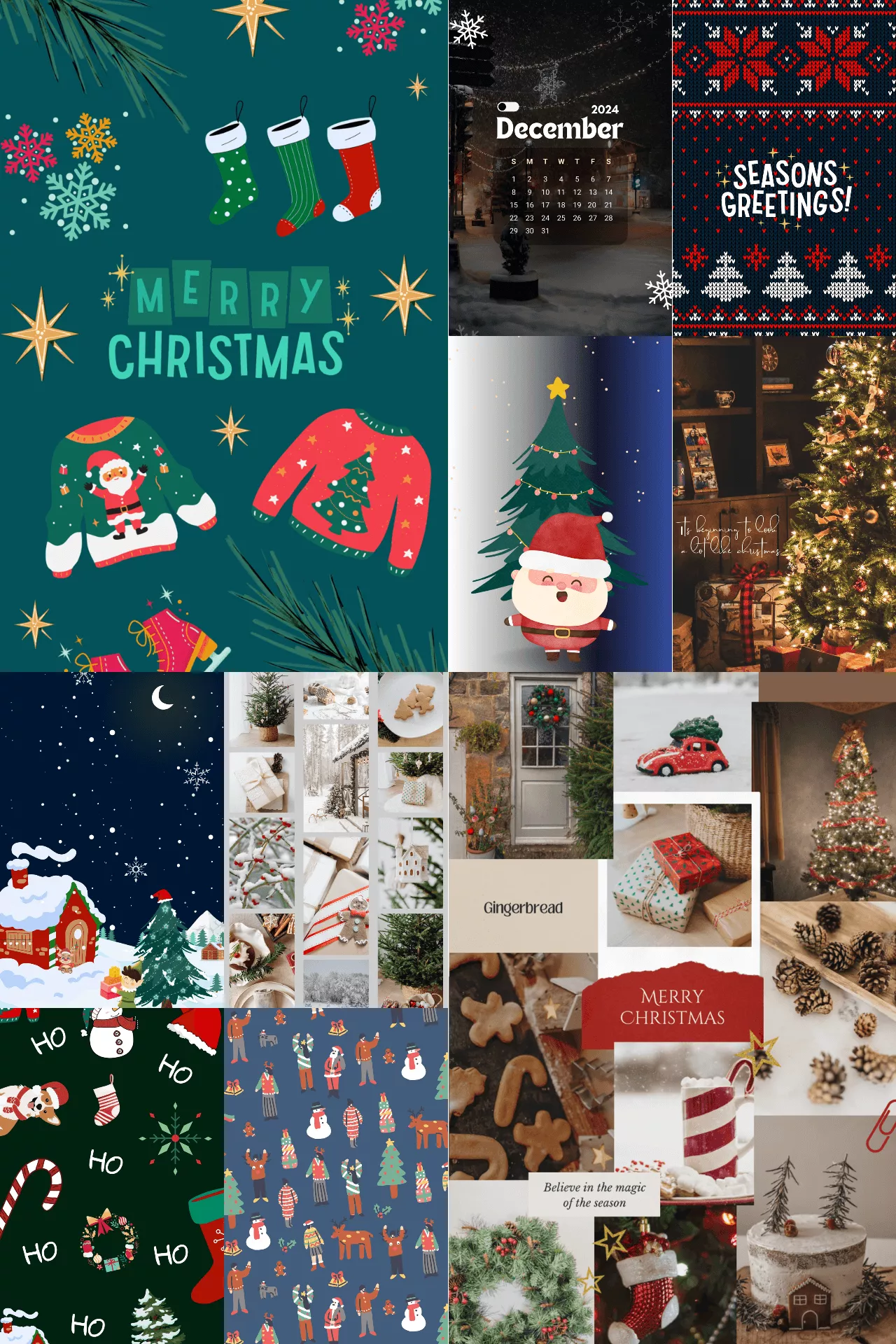 Free Christmas phone wallpaper