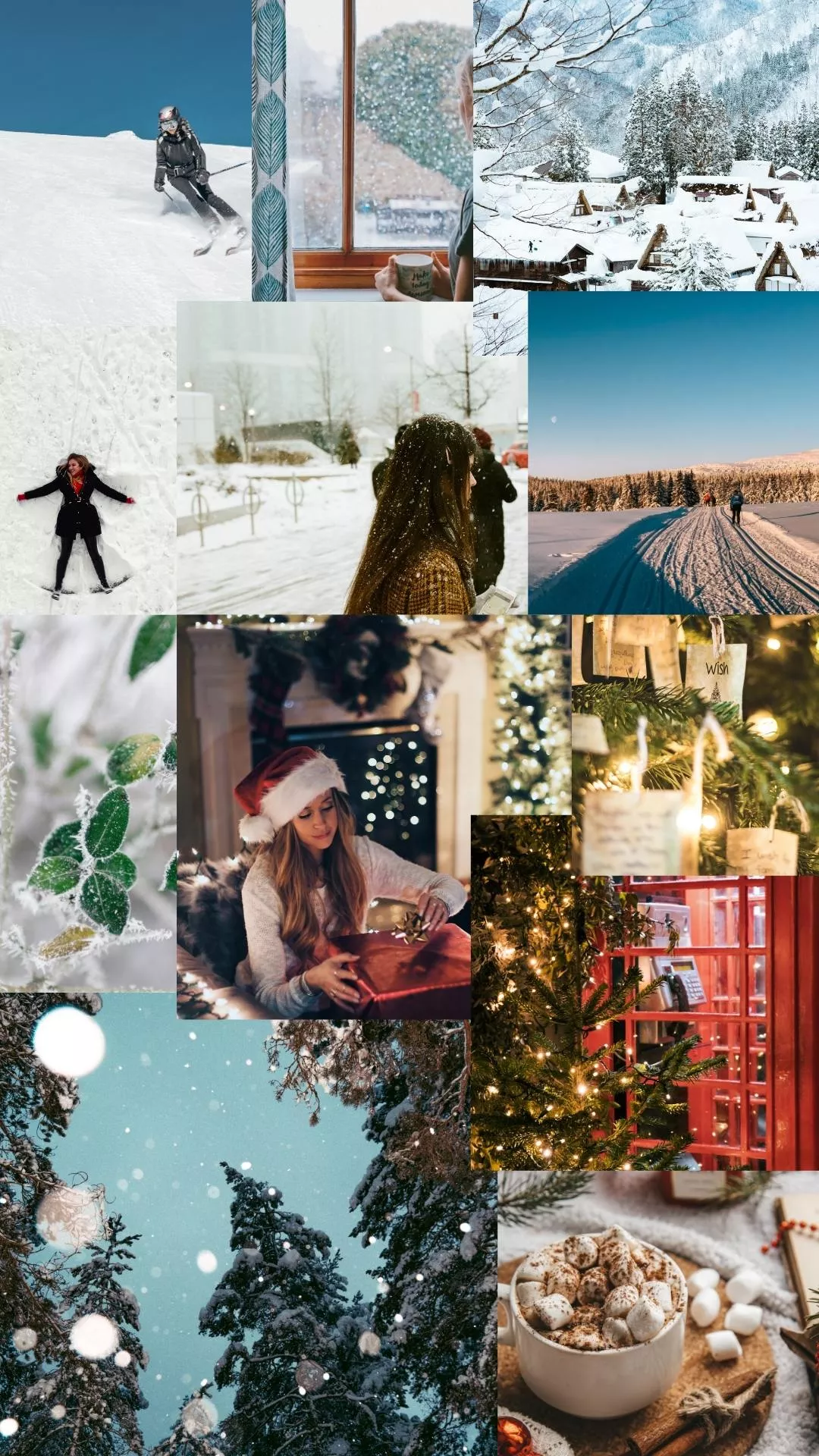 Christmas Collage Aesthetic Wallpaper: Creating A Festive Wonderland