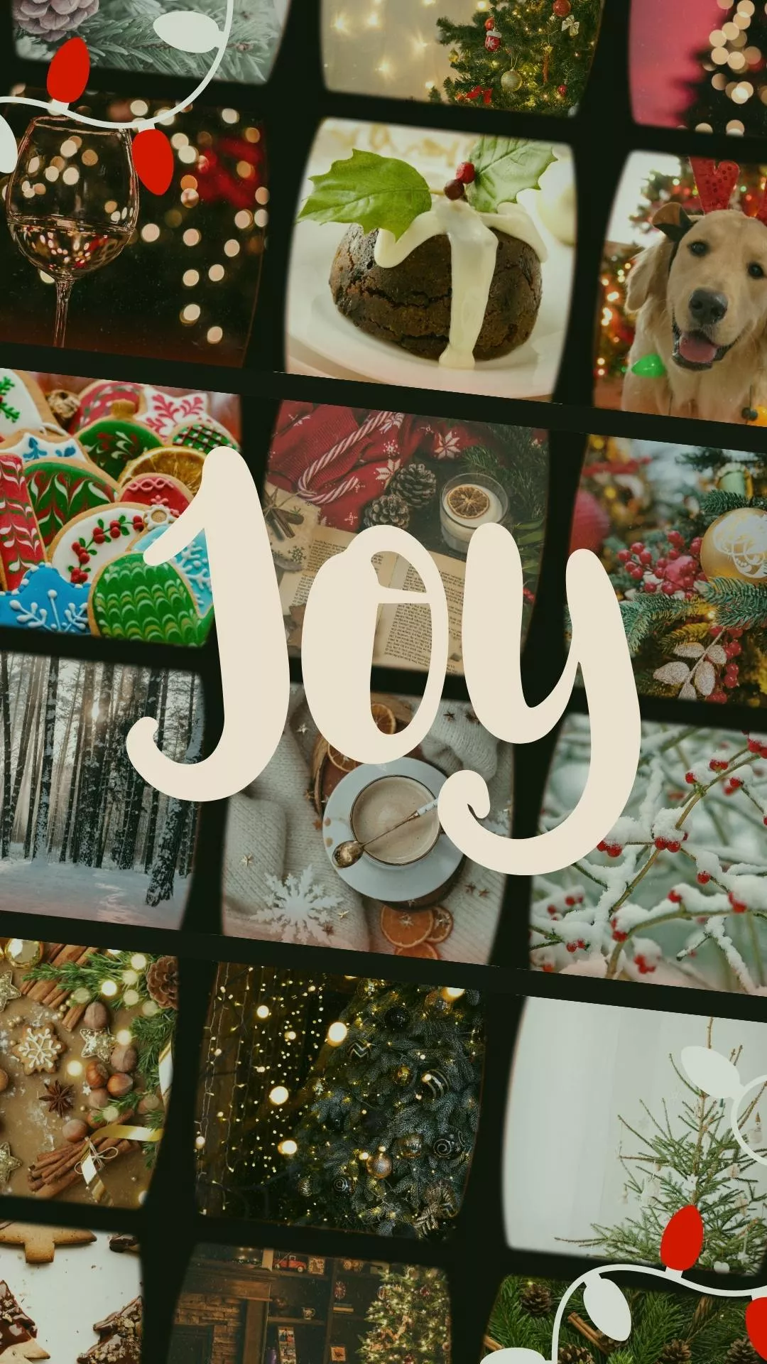 Christmas Collage Aesthetic Wallpaper