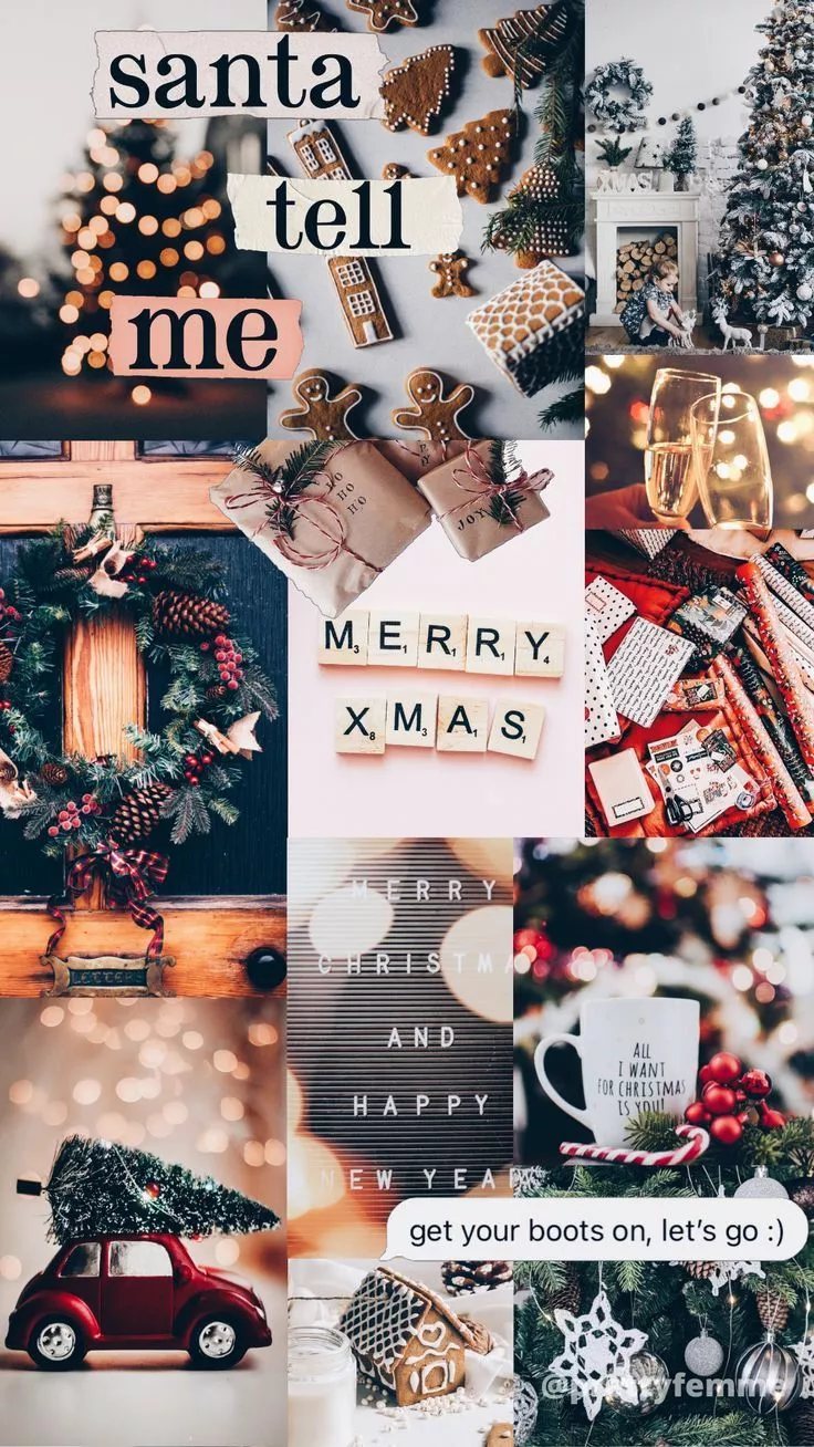 cozy christmas collage