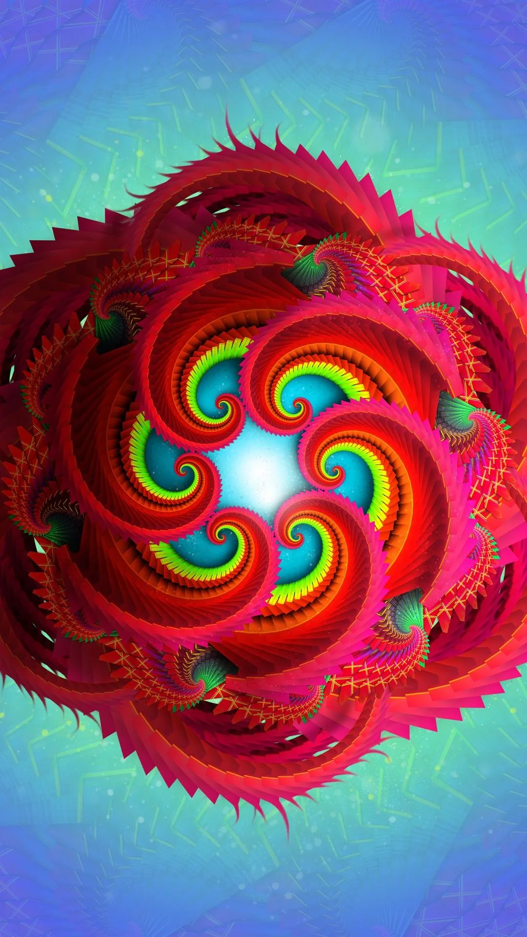 Radial Fractal 4K Wallpaper. HD