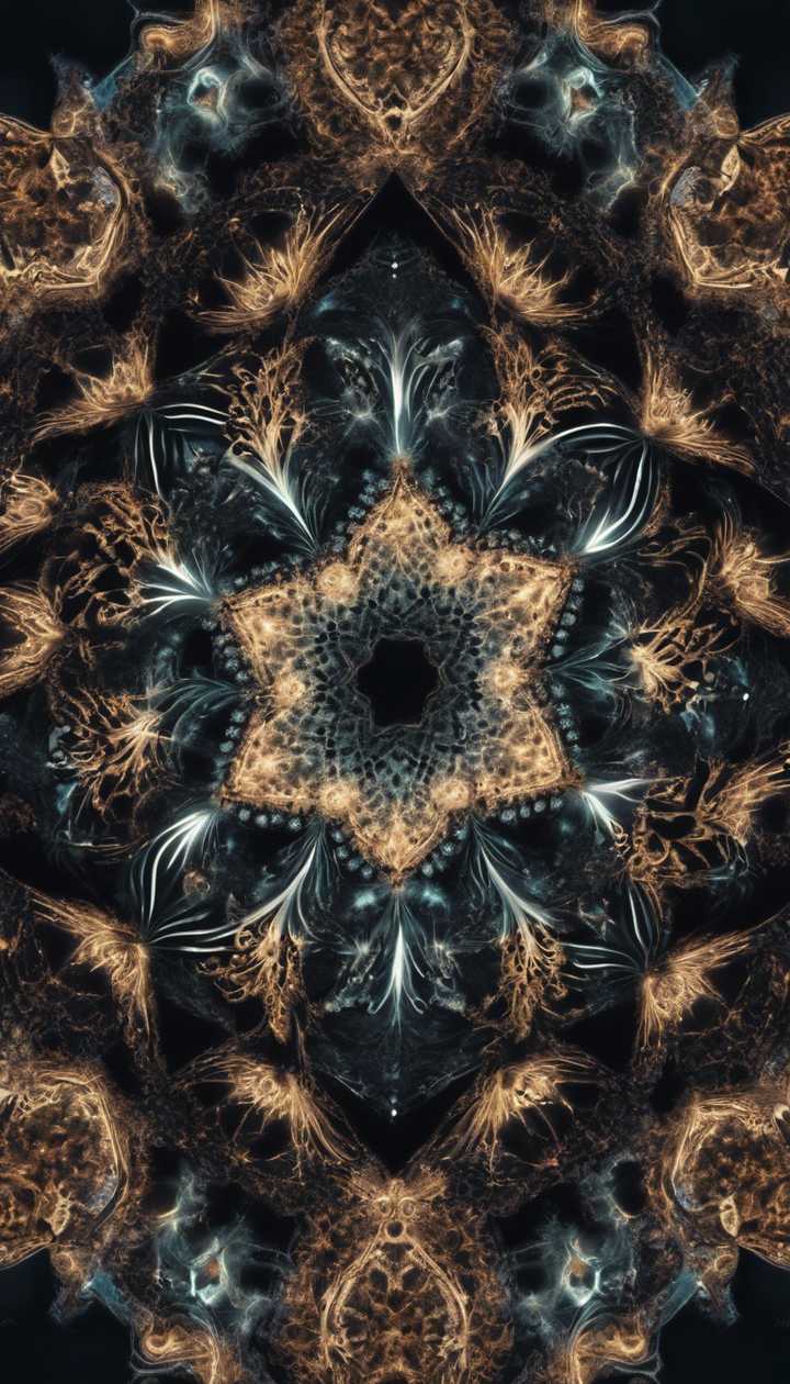 dark mandala pattern