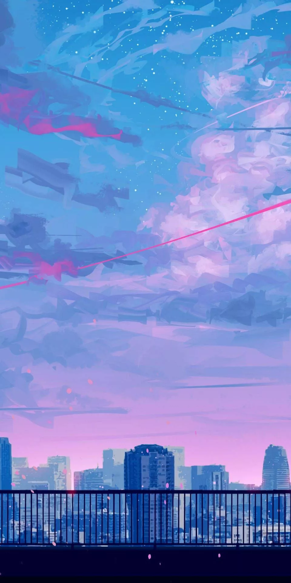 Aesthetic Anime Phone City View From