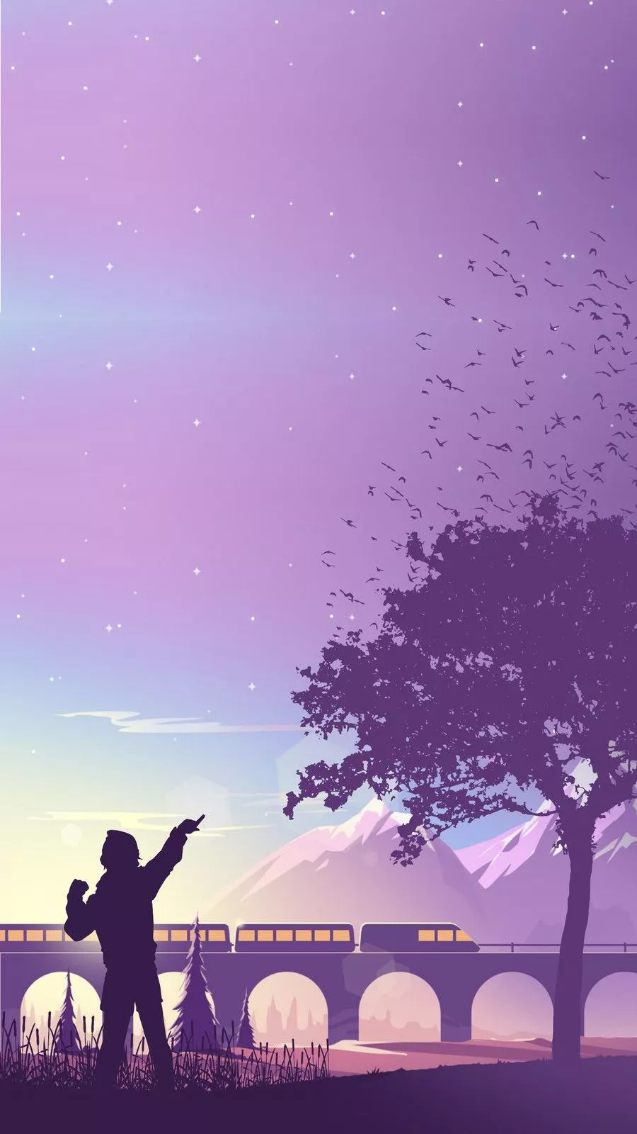 customizable wallpaper purple