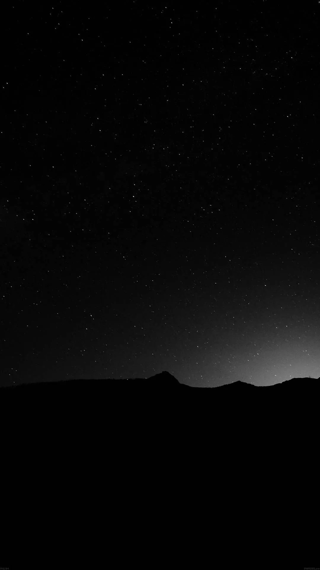 Download Starry Night Sky Black iPhone