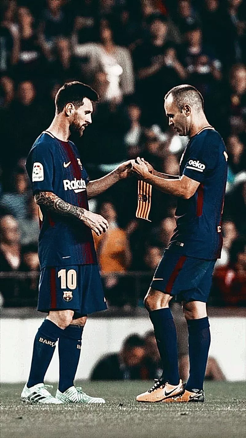 Messi Iniesta, iniesta, messi, HD phone