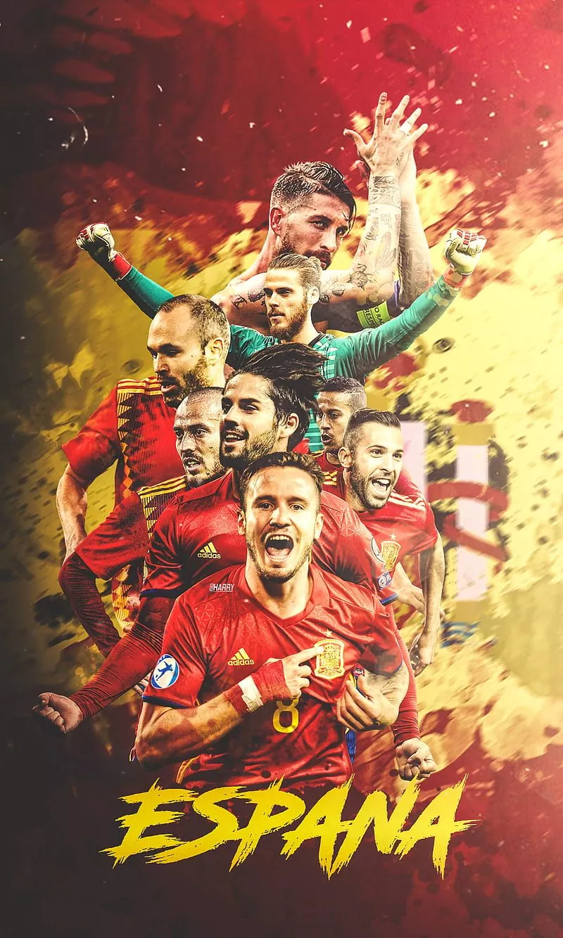 Spain NT, de gea, iniesta, isco, jordi