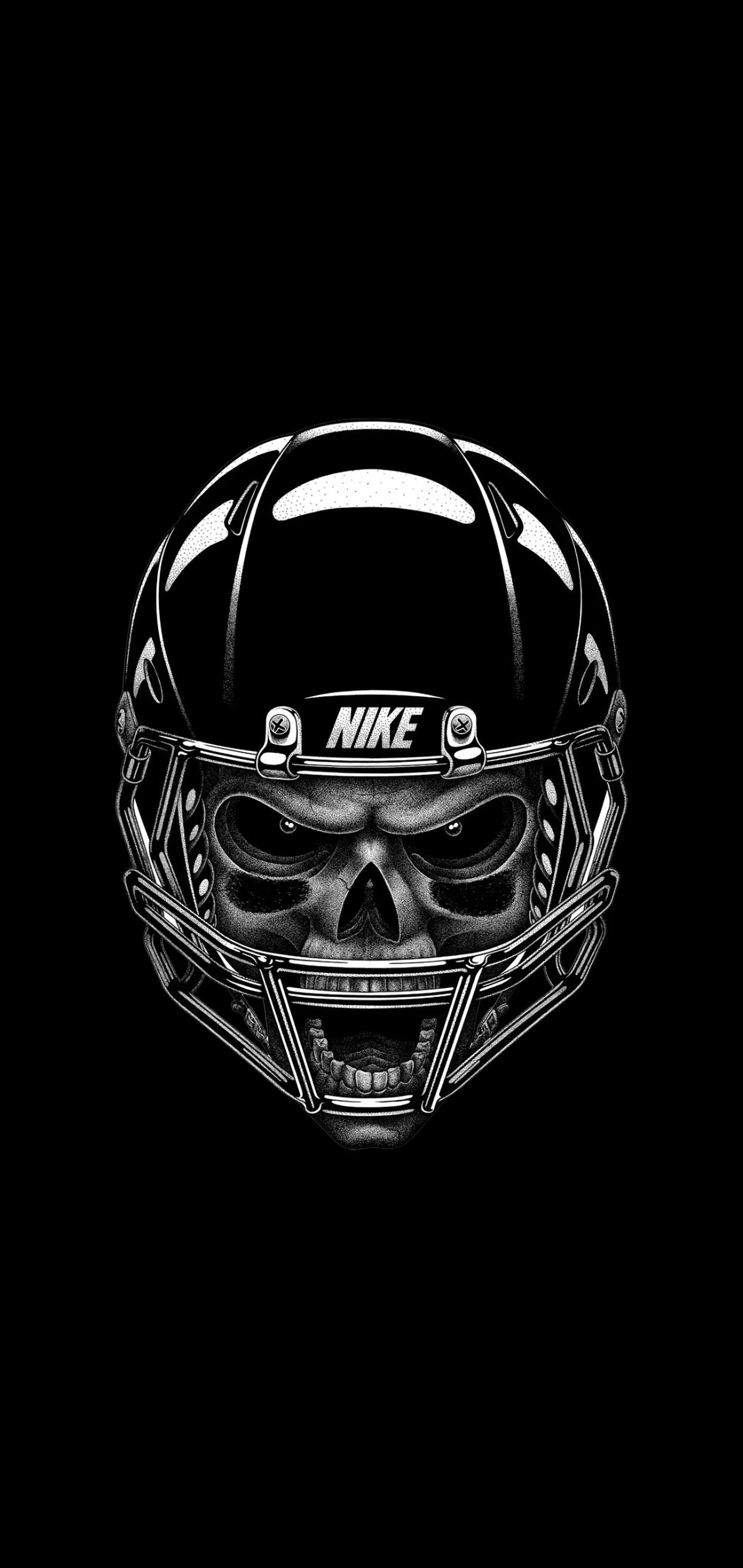 Black Skull NIke Wallpaper iphone