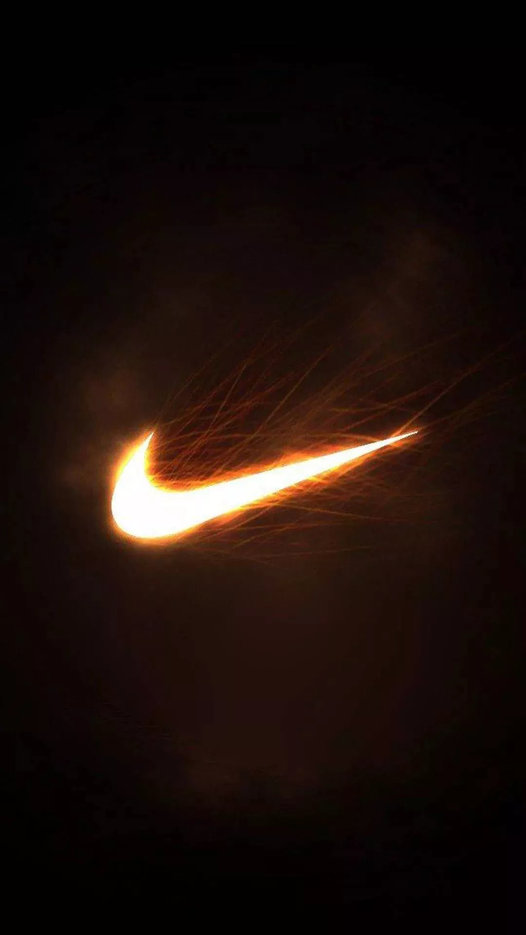 Fiery Nike iPhone Background Wallpaper