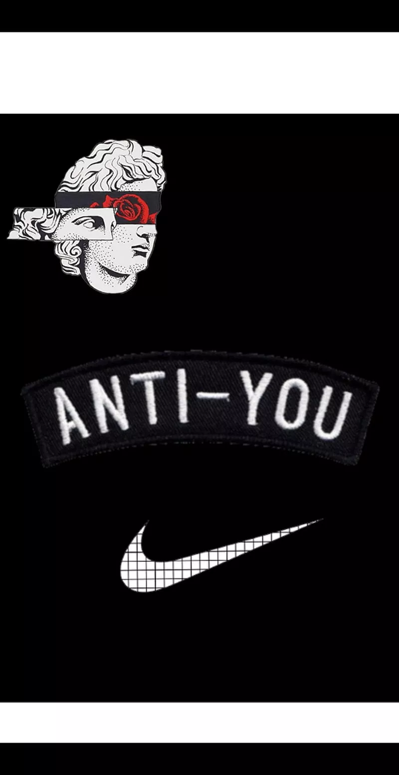 Nike aesthetic, aesthetic, black, logo