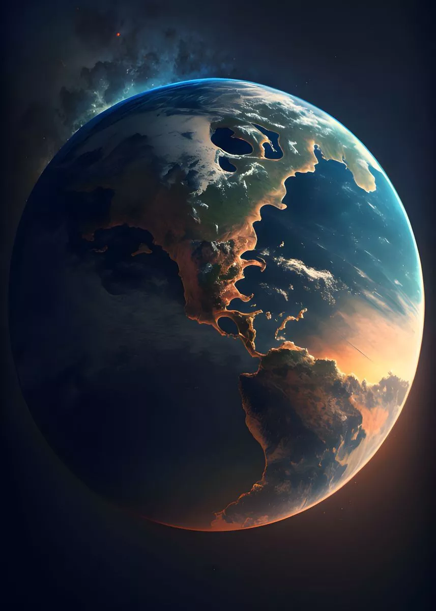 Planet Earth' Poster, picture, metal