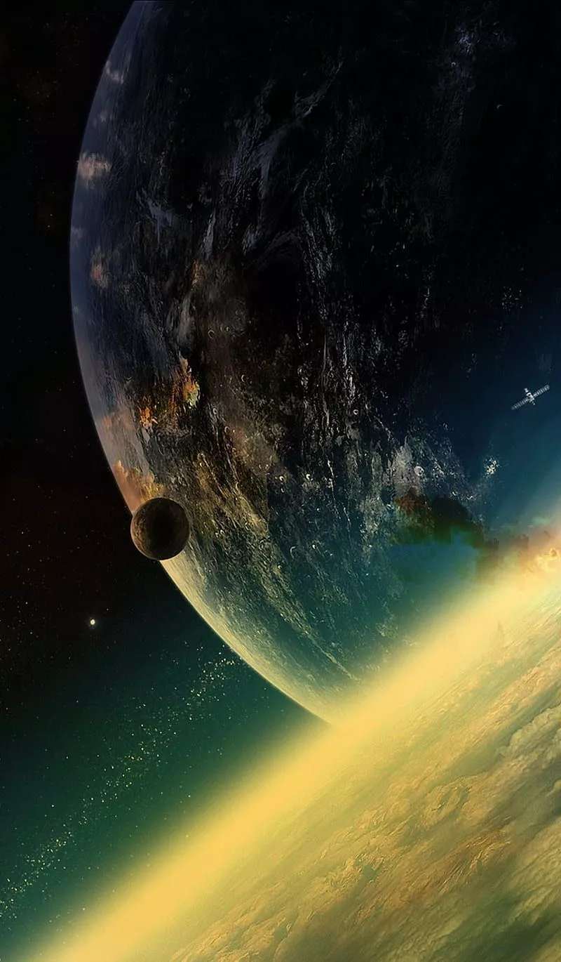 Earth, yellow, HD phone wallpaper