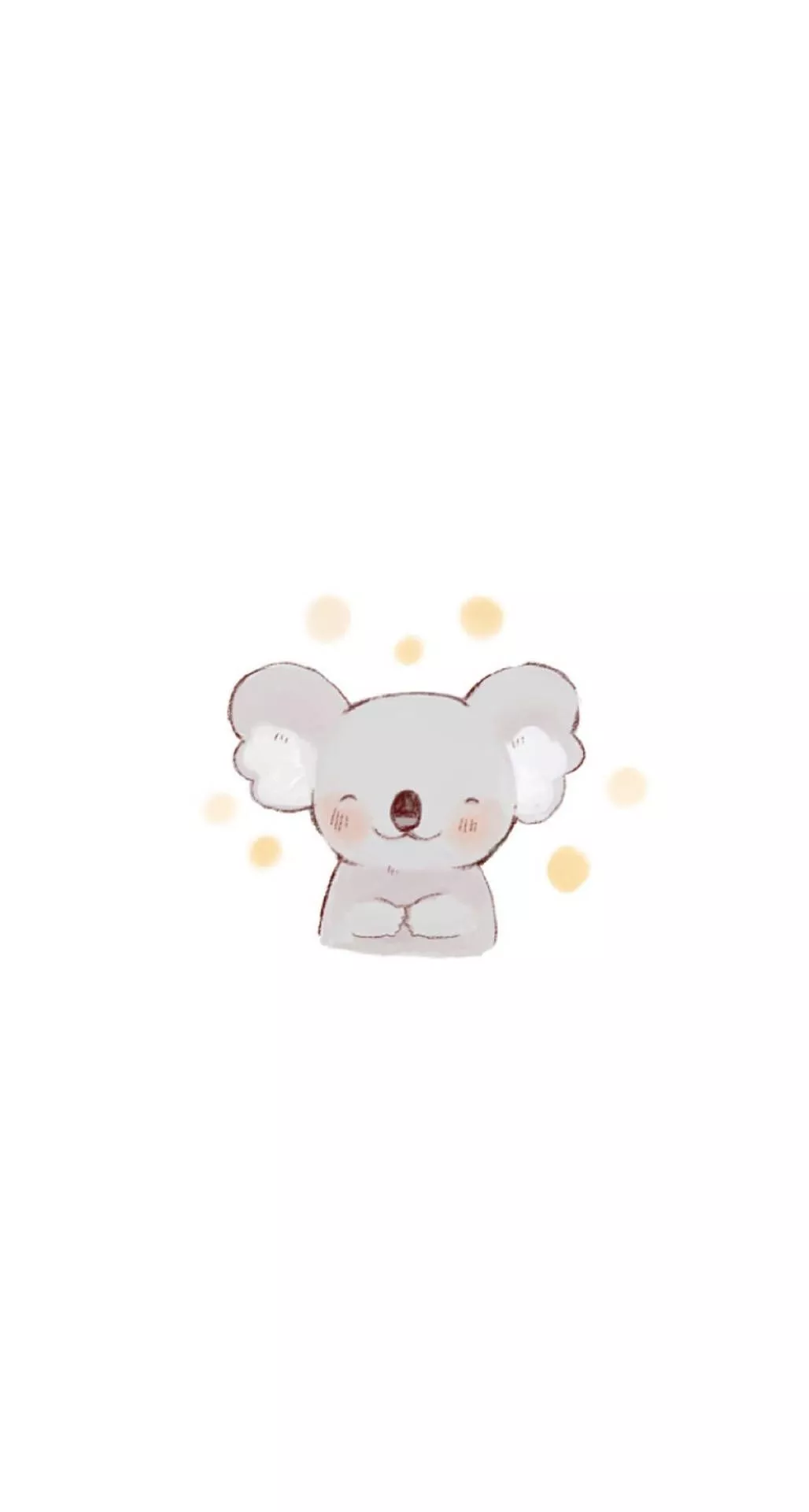 Cute Simple Koala Wallpaper