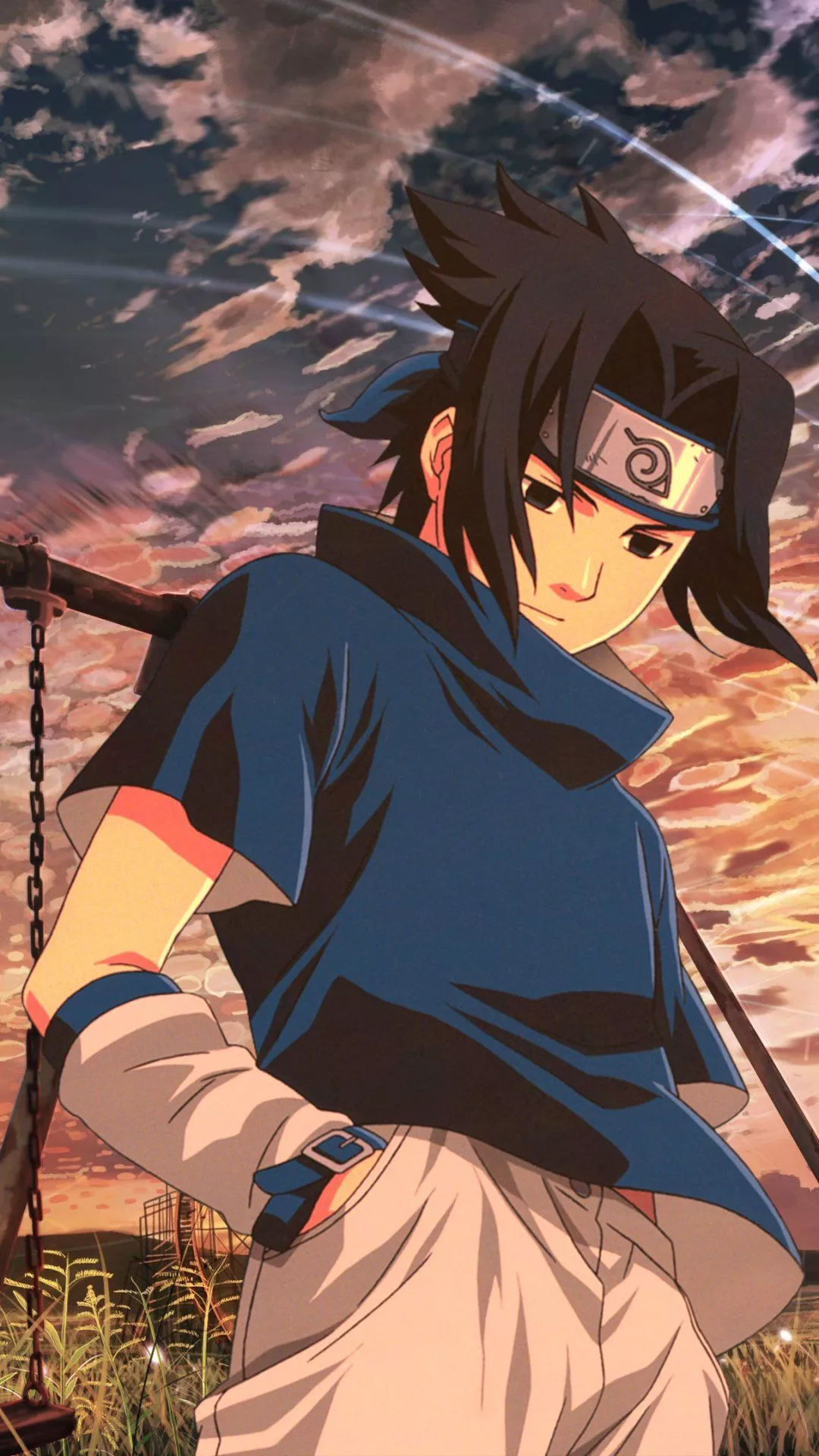 Anime Naruto Sasuke Uchiha Phone Wallpaper